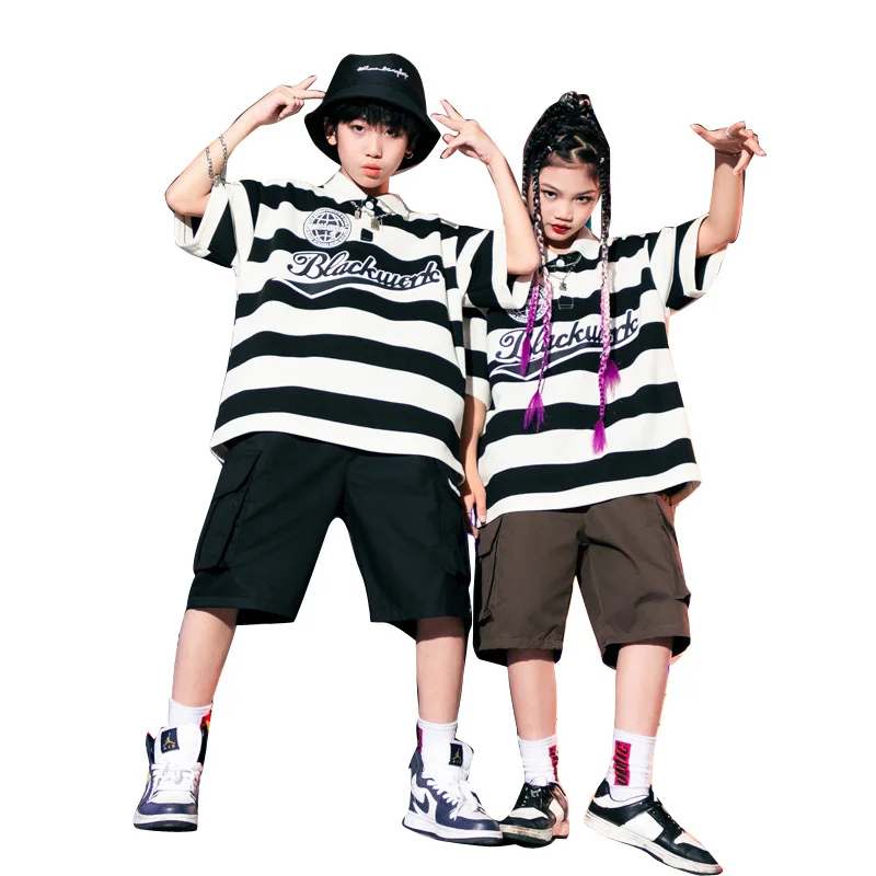 Футболка-карго с коротким рукавом для мальчиков и девочек