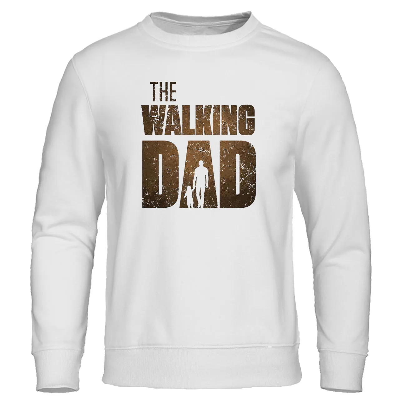 

The Walking Dad Funny Letter Printed Hoody Men Fashion Casual Pullover Loose Oversize Sportswears Personality Hip Hop Clothing