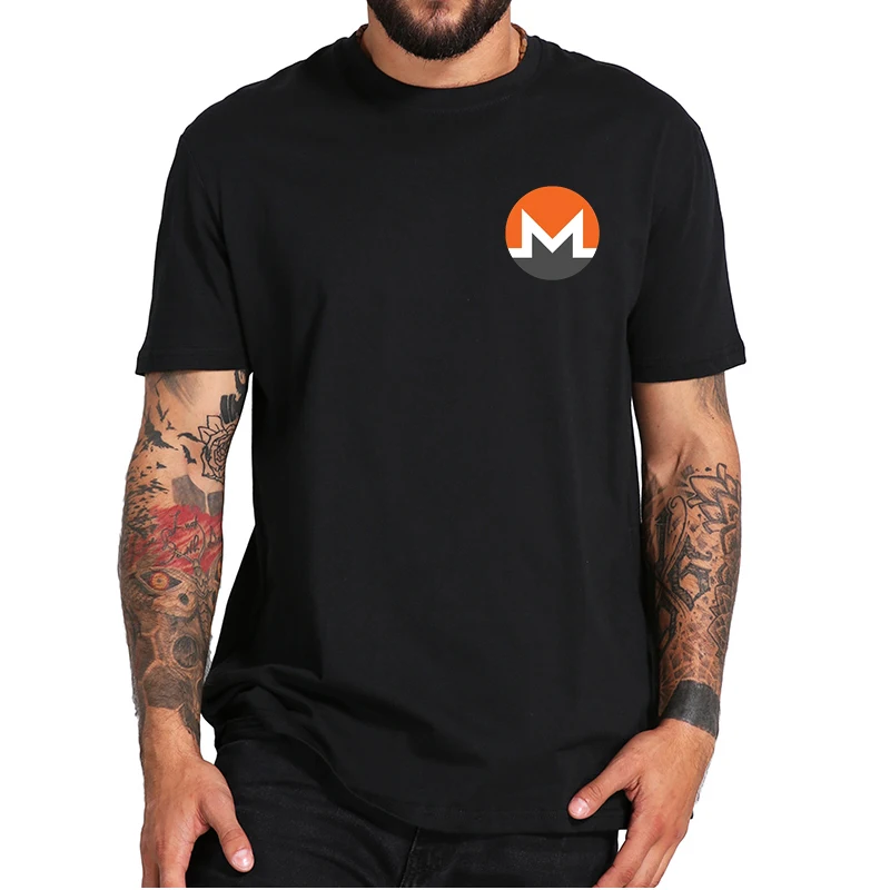 

Monero Logo Crypto T-Shirt XMR Currency Token Traders Short Sleeve Casual Premium 100% Cotton T Shirt EU Size