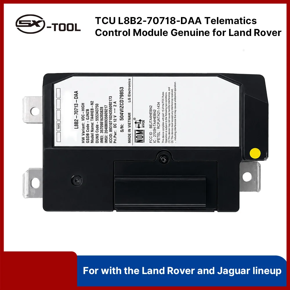 Фото Блок управления телематикой (TCU) L8B2-70718-DAA для Land Rover Jaguar 2022-2025 L460 L461 L663 – Обновление 4G LTE №1