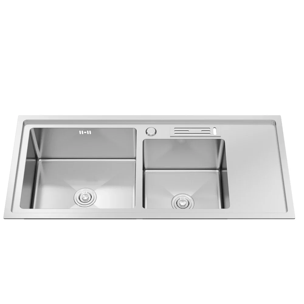 Кухонная раковина из нержавеющей стали с двойной чашей кухонная столешница