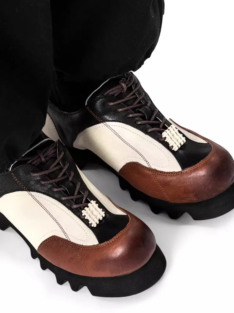 Винтажные дизайнерские ботинки для влюбленных повседневные туфли из