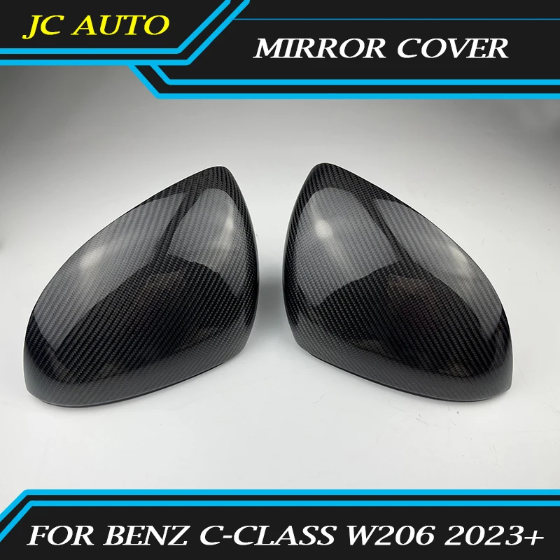 

Fit for Mercedes-Benz C-Class W206 2023+ Reversing Mirror Housing Decorative Cover Accessories Real Carbon Fiber Mirror Cover