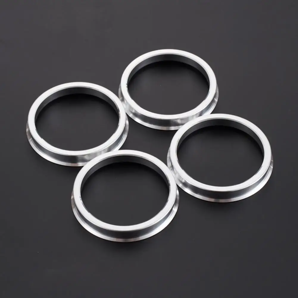 

100% Brand New Hub Centric Rings Silver Tone Aluminum Alloy Car Accessories High Quality Hub Center Cap Silver Tone