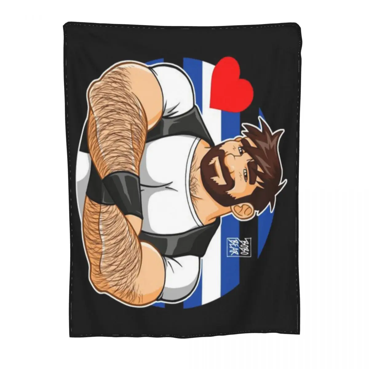 Сверхмягкое Флисовое одеяло с изображением Адама Лайк кросс-плеч-кожа PRIDE An