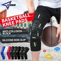 1 pc basketball kneepads elastic foam volleyball knee pad protector fitness gear anti collision sports training support bracers