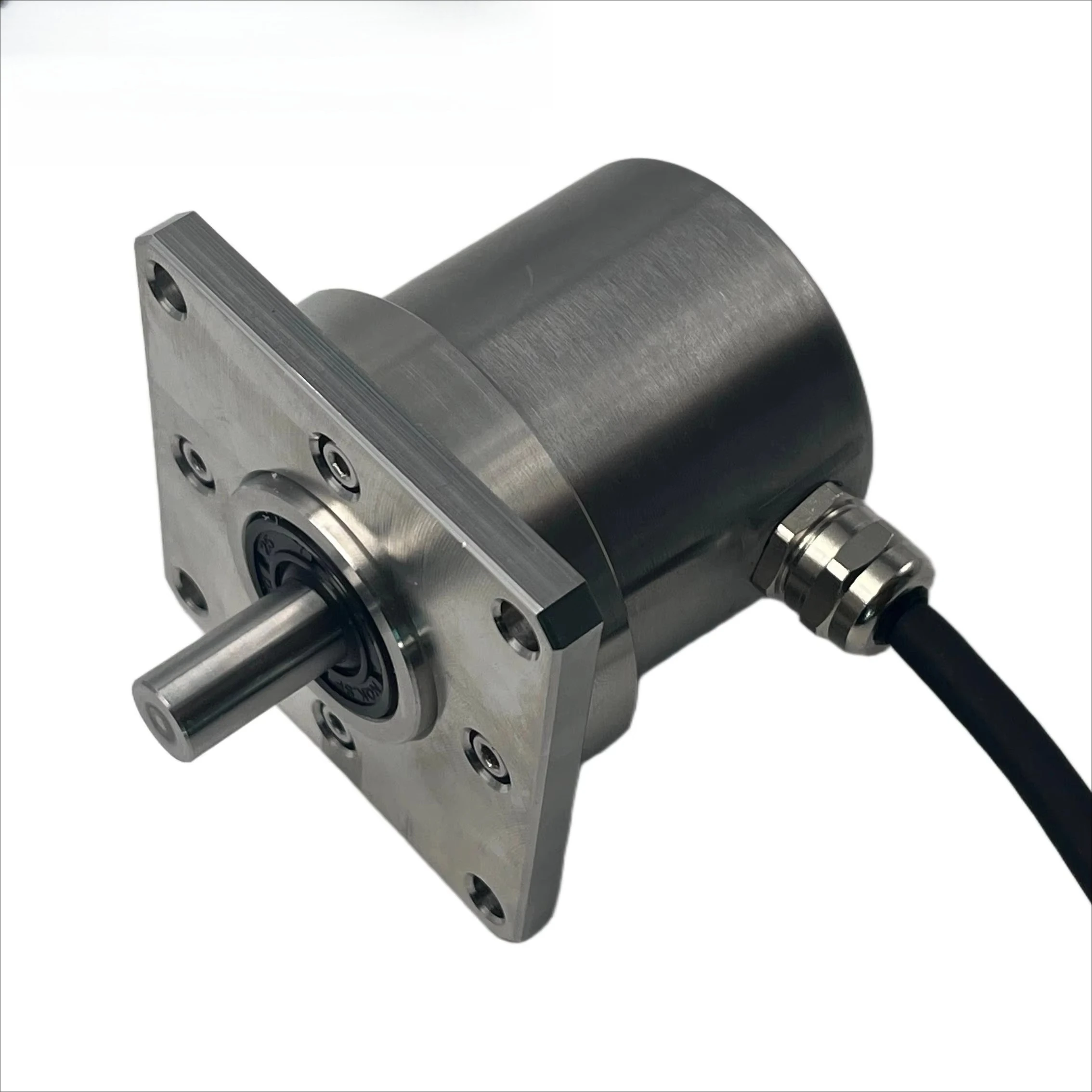Фото Высокоточный многооборотный абсолютный поворотный энкодер SSI DPL582M-S2-G-58-10-SC-EC-A Deupree с цельным валом 10 мм, 8-30 В постоянного тока, для автоматизации. №1