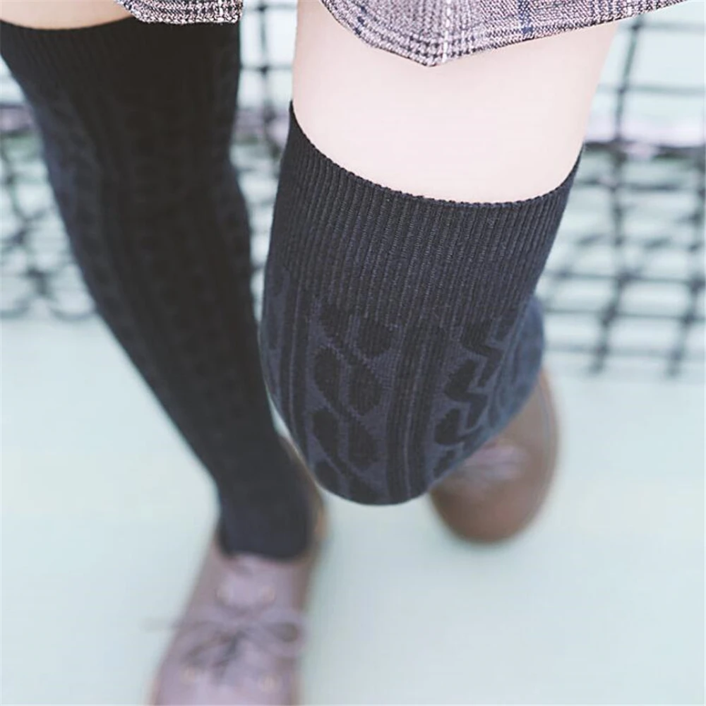 

Black Striped Socks Women Funny Christmas Gifts Sexy Thigh High Nylon Long Stockings Cute Over Knee Socks For Girls