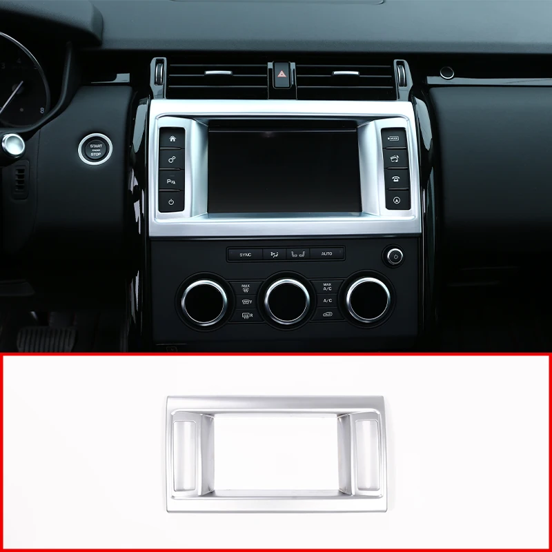 

For Land Rover Discovery 5 S SE Version 2017-2020 L462 LR5 Car ABS Matte Silver Navigation Frame Trim internal Accessories