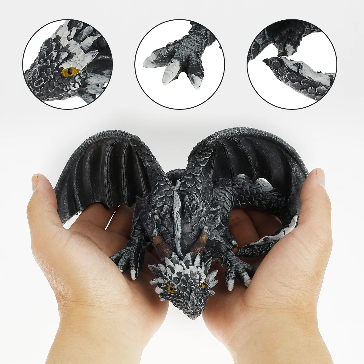 

Big Squatting Dragon Garden Ornaments Resin Dragon Statue Lifelike Dragon Sculpture Dragon Guardian Figurines Outdoor Decoration