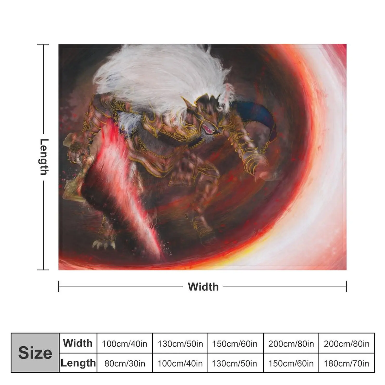 Плед Maliketh с черным лезвием аниме одеяло пледы