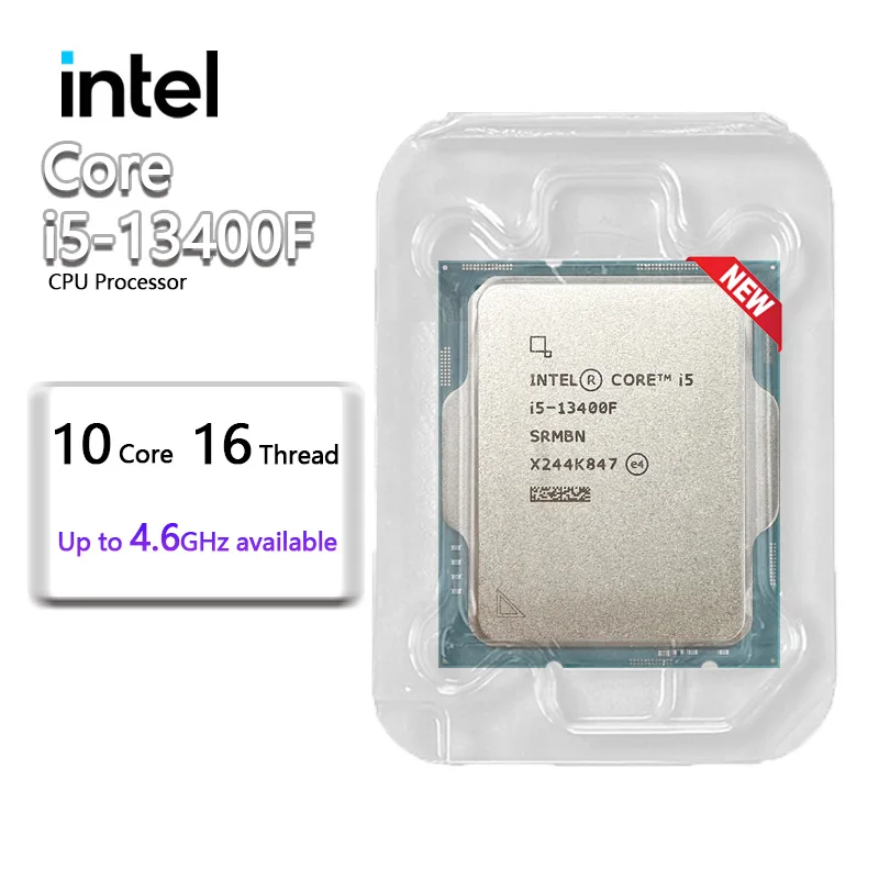 Центральный процессор Intel Core i5 13400F новый телефон 10 ядер 2 5 ГГц 16 потоков 65 Вт LGA 1700 -