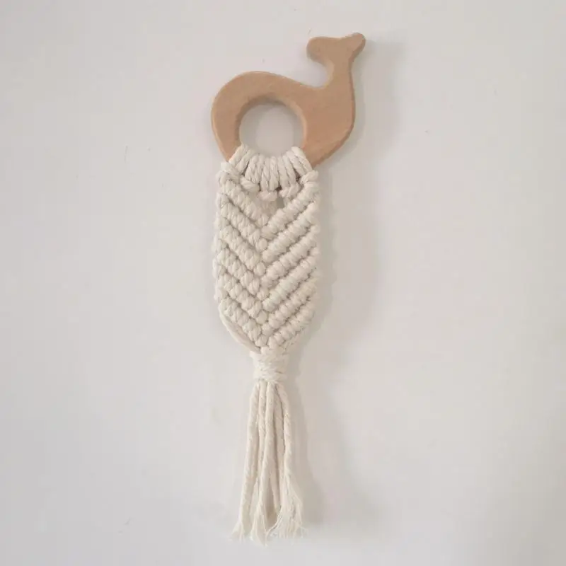 

1 Pcs Hand-woven Children's Pendant Beech Wood Animal Cotton Pendant Children's Room Wall Decoration Home Decoration Tapestry