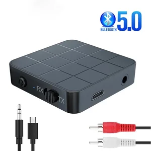 2 In 1 Car Adapter Bluetooth 5.0 Audio Receiver Transmitter AUX RCA 3.5MM Jack Stereo Music Wireless