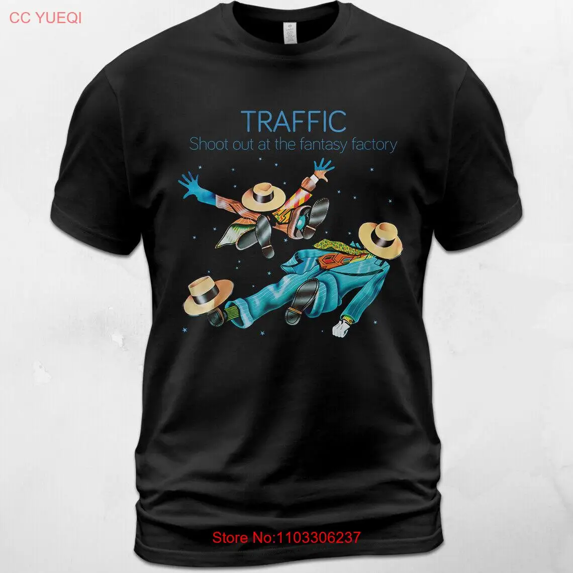 Хлопковая футболка унисекс с изображением дорожного движения на фэнтезийном