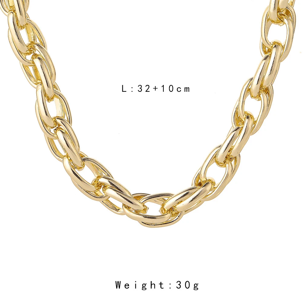 Уличное ожерелье в стиле хип-хоп панк большая толстая цепочка для женщин и мужчин