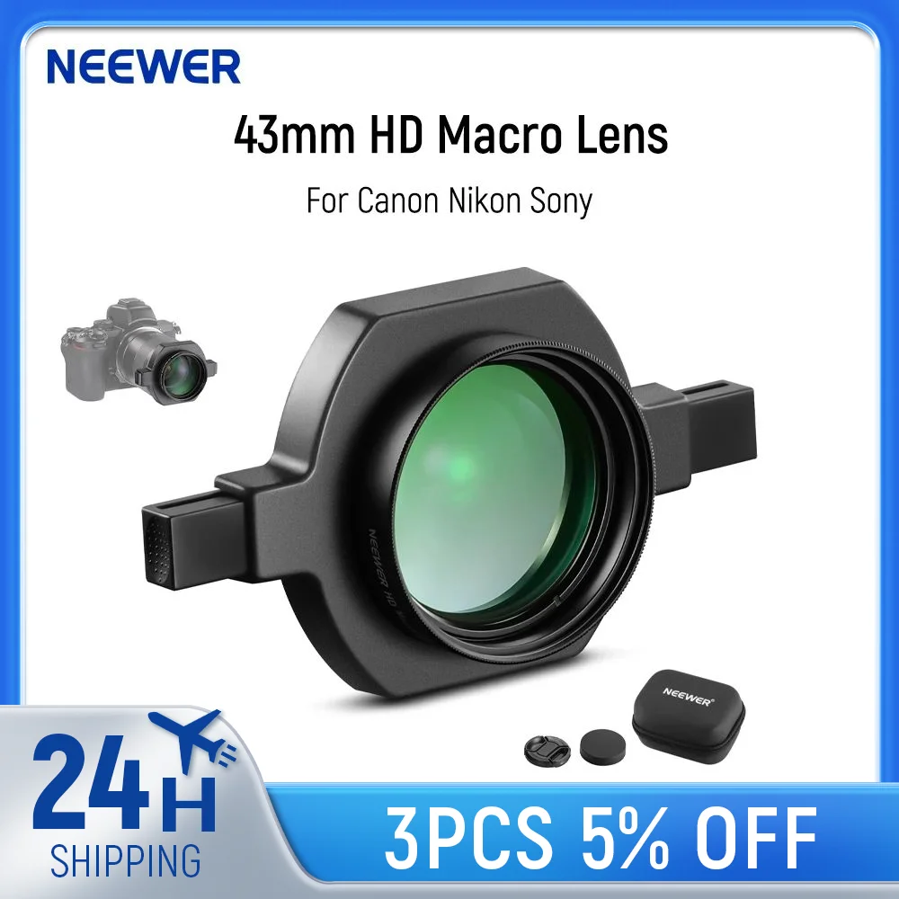 Макрообъектив NEEWER 43 мм HD с 37-52