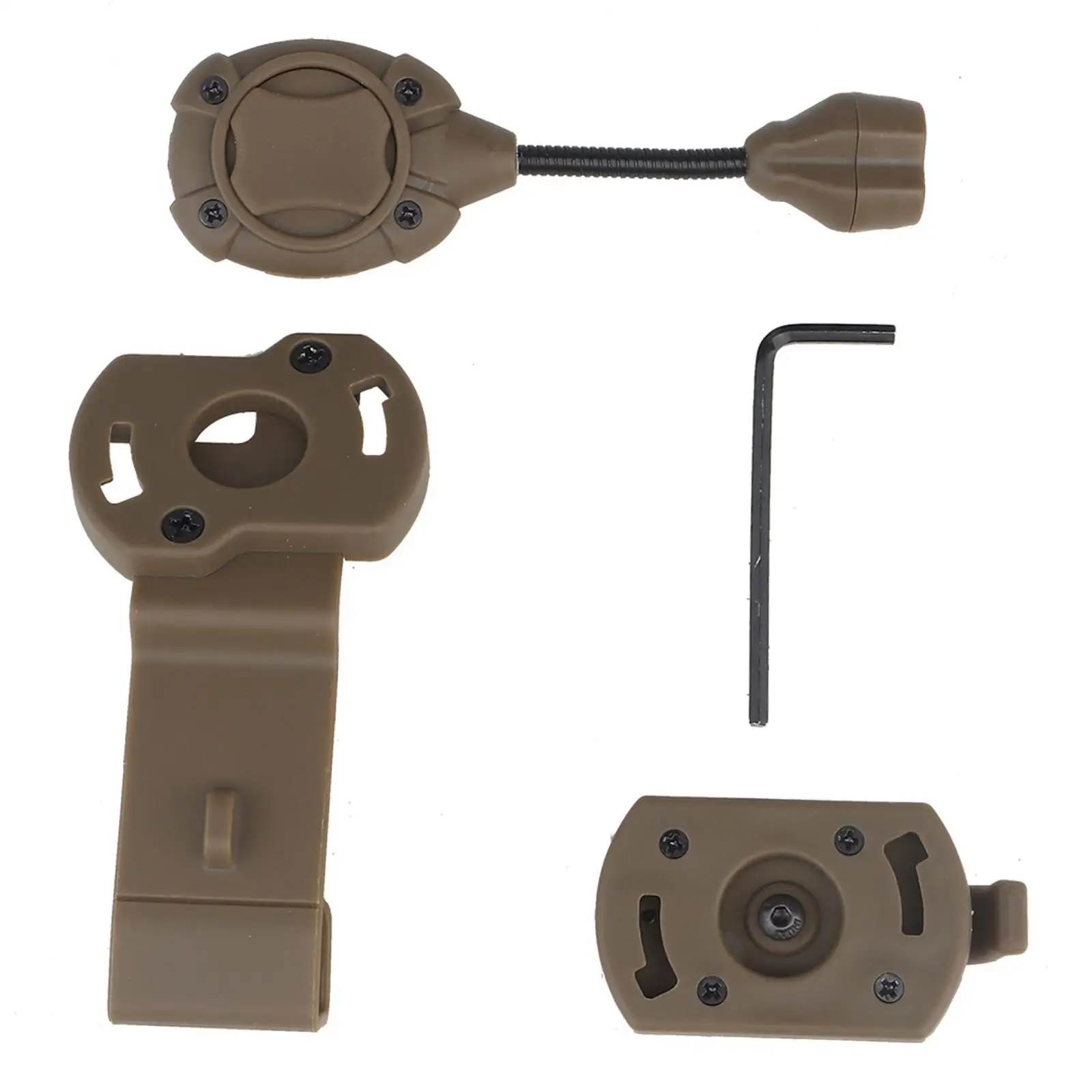 

Фонарь налобный черный с креплением на шлем