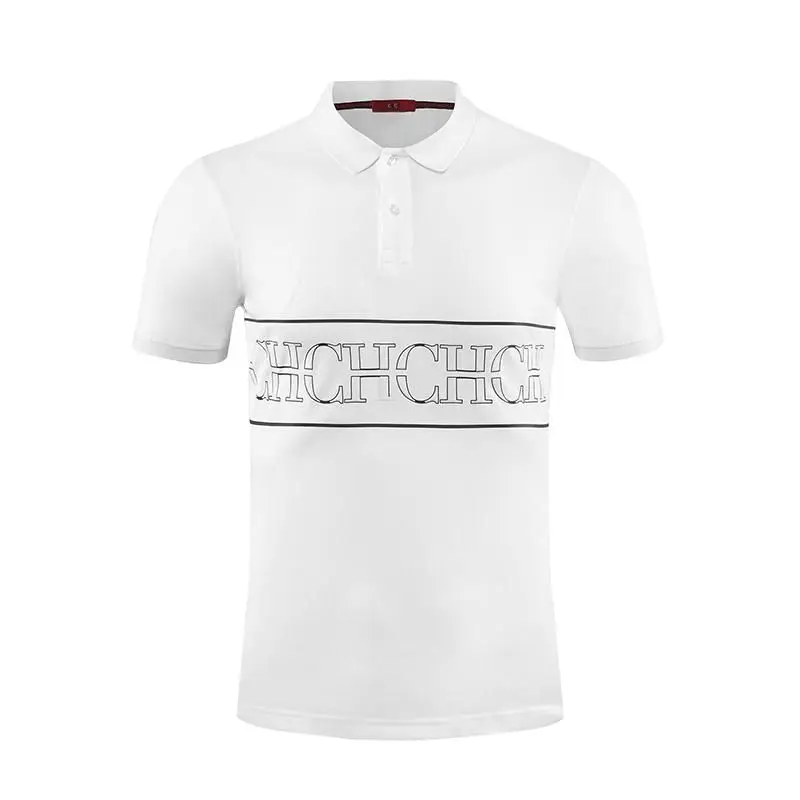 

CHCH FAMILY Summer Men Polo T-shirt Luxury Men's Cotton T shirt Fashion Golf Wear Man Short Sleeve Business Comfort Tee Shirts