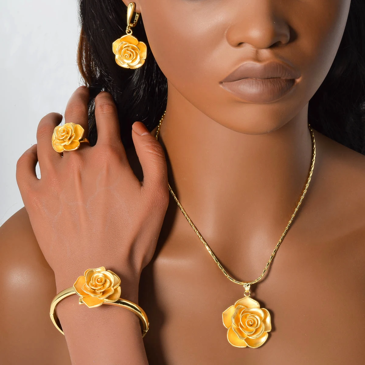 Diana Baby красочный цветок очаровательные комплекты ювелирных изделий золотого