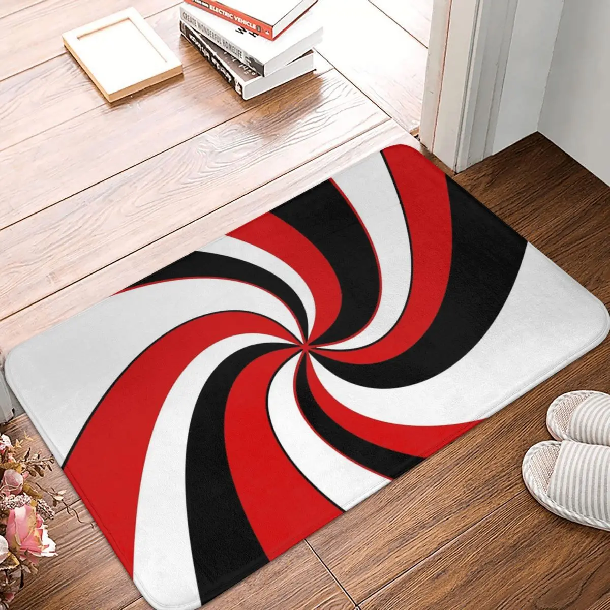 

Carpet Twist Design Decor Plaid Stripes Tartan 3D Rug Door Mat Bathmat Nonslip Entrance Living Room Home Kitchen Durable Bedroom