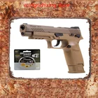 Пистолет пневматический P320 Sig Sauer M17 ASP, 177 дюймовый Койот песочного цвета с 500 спичками свинцовых гранул, металлический настенный знак