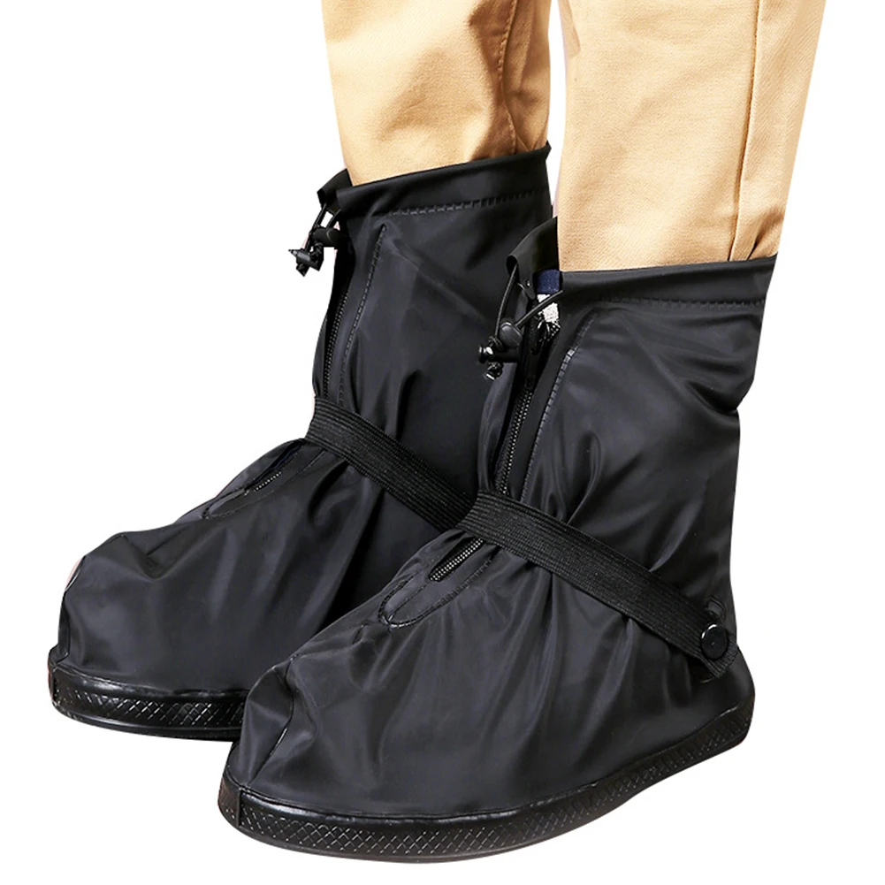 

Unisex Wear-resistant Non-Slip Shoe Cover Reusable Waterproof Overshoes Rainboots -tube