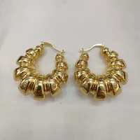 fashion jewelry earrings for women gold plated hoop earrings luxury wedding earrings for engagement african jewelry gifts