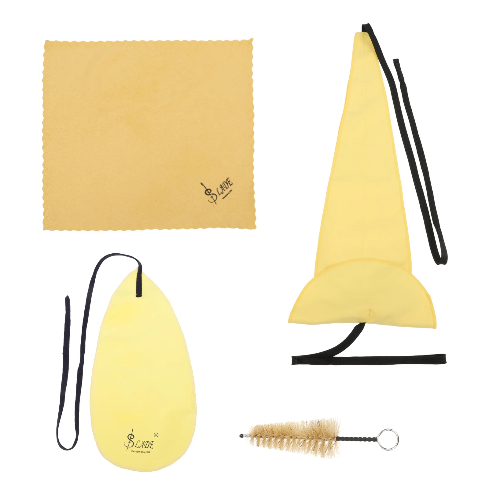 

Sax Cleaning Brush Cloth Wipe Saxophone Supplies Stuff Cleaner Swab Maintenance Tool Natural Mane Care-f- & protection