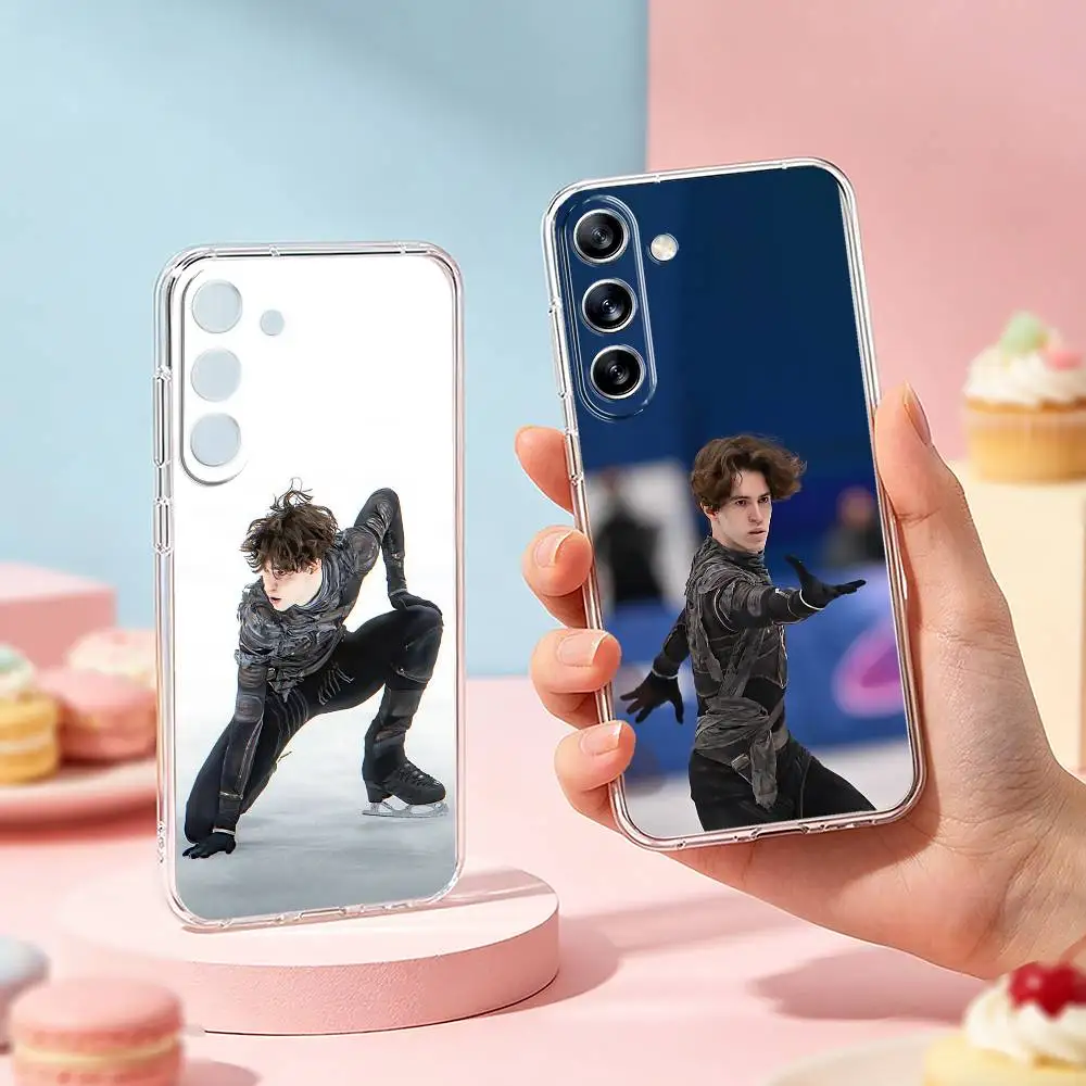 Фото Чехол для телефона с изображением фигуристов М-Михаила Шайдорова для Samsung Galaxy A91,80,73,72,71,53,52,32,31,22,21s,20, прозрачный мягкий чехол №1