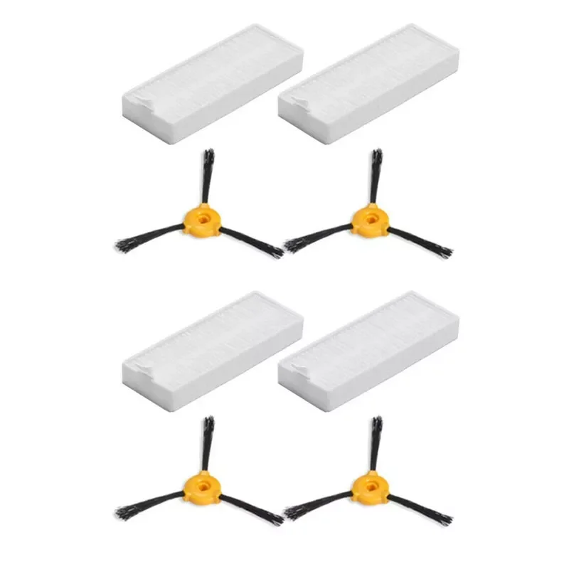 

4X Filters Side Brushes Set for Conga Slim 890 Vacuum Cleaner Accessory Tool Parts