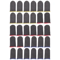 18 pairs of sweat resistant finger stalls high sensitivity screen finger sleeves