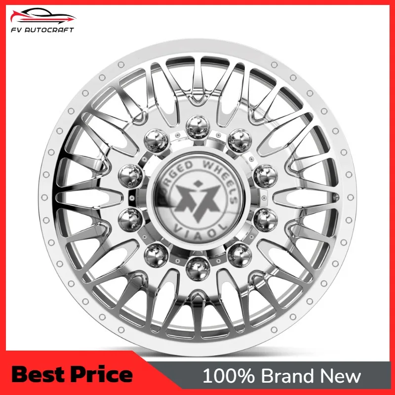 Фото 【2026】Колесные диски Viaol Forged Dually, полированные, 10x200, 8x200, 8x165, 24*8.25j, 20, 22, 24, 26, 28, 30 дюймов, подходят для Ford F-250, 350, 450, RAM №1