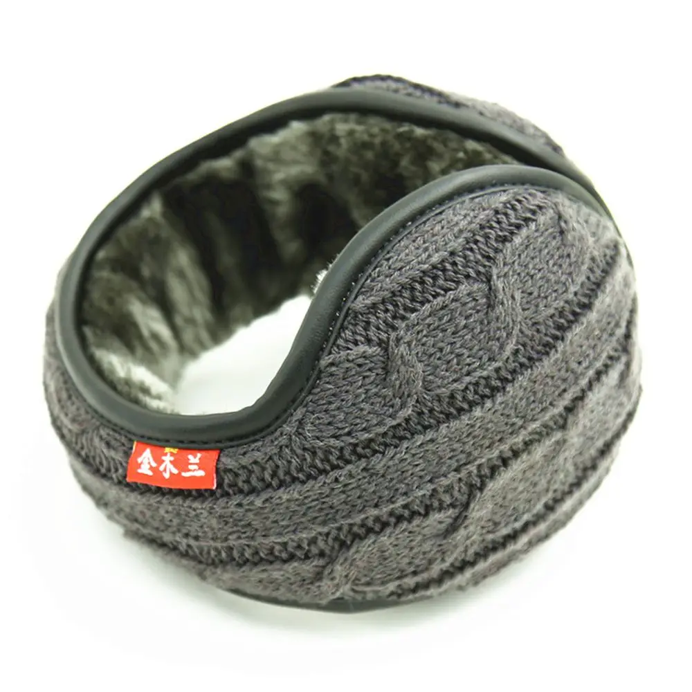 

Outdoor Winter Earwarmers Soft Mens Earmuffs Ear Muffs Knitting Plush