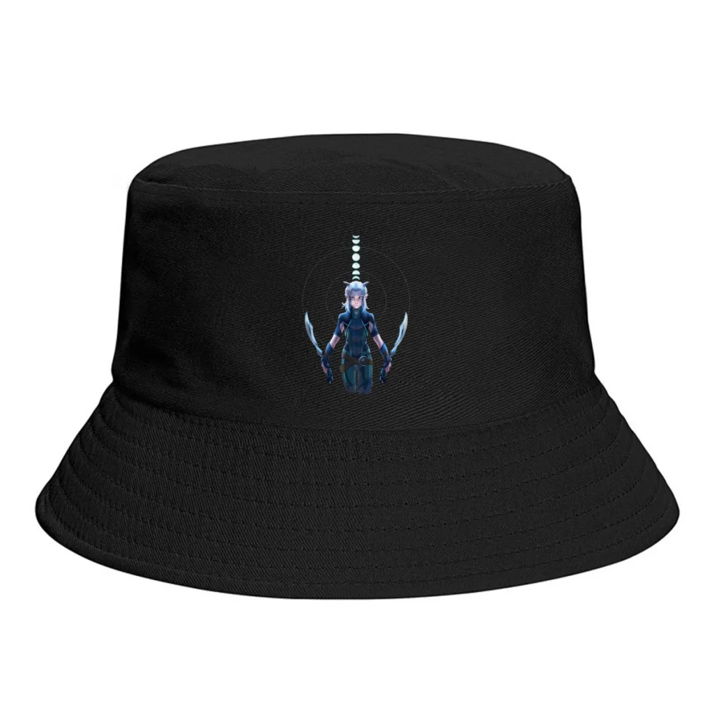 

Summer Unisex Fashion Bucket Hat Moonshadow Elf Women Men Fishing Hats The Dragon Prince Rayla Callum Ezran Zym Bait Fedoras Cap