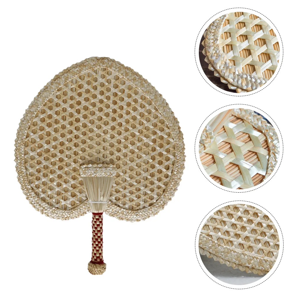

Fan Fans Hand Woven Summer Palmnatural Rattan Chinese Rocker African Leaf Paddle Decorative Straw Handheld Weaving Heart