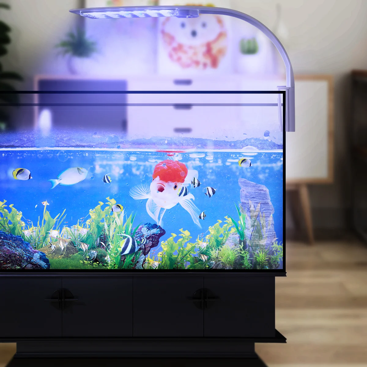 

Super Slim Aquarium Plants Grow Lighting Creative Clip-on Lamp with Plug )