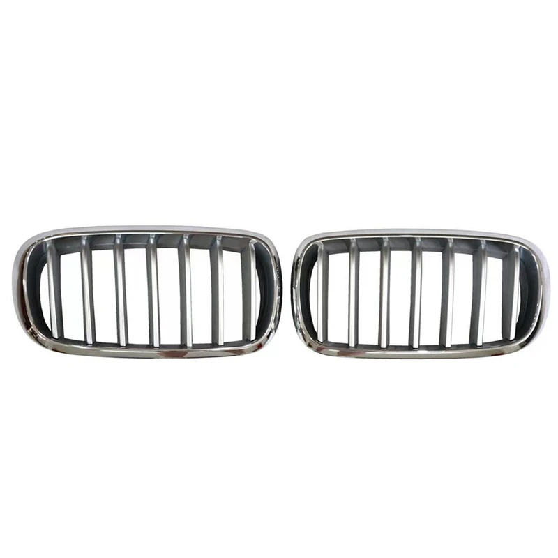 

X5 F15 Grill Front Radiator Kidney Grille 51117303107 51117303108 for BMW- X5 F15 2013-2018 Accessories ,Silver