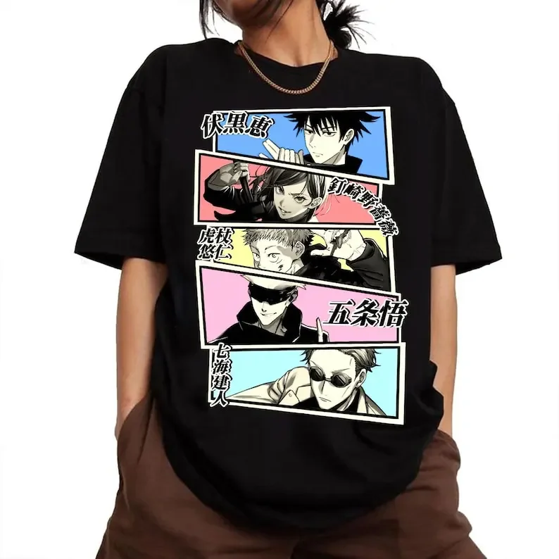 Рубашка юютсу кайсен-годжо Сатору гето сугуру годжо итадор Юджи сатасугу-аниме