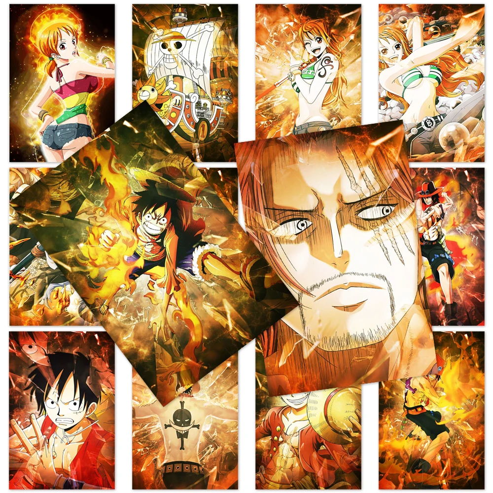 

Печатные плакаты, домашний декор, хвостовики, холст, живопись Nami, настенное искусство Обезьяна D. Luffy современная спальня Куадрос модульные ф...