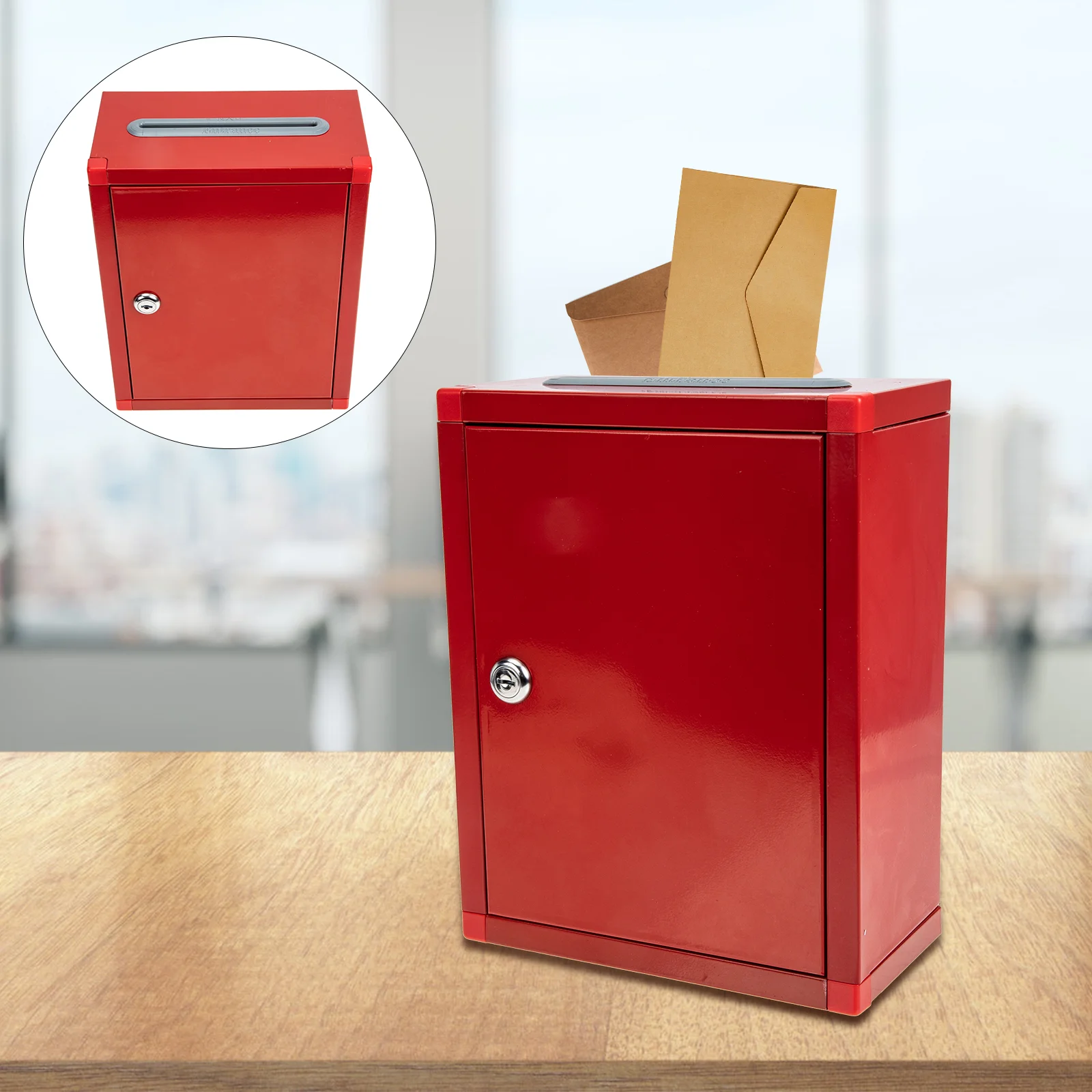 

Suggestion Collect Bin Donation Box Wall Mount Storage Bins Hanging Letter Case