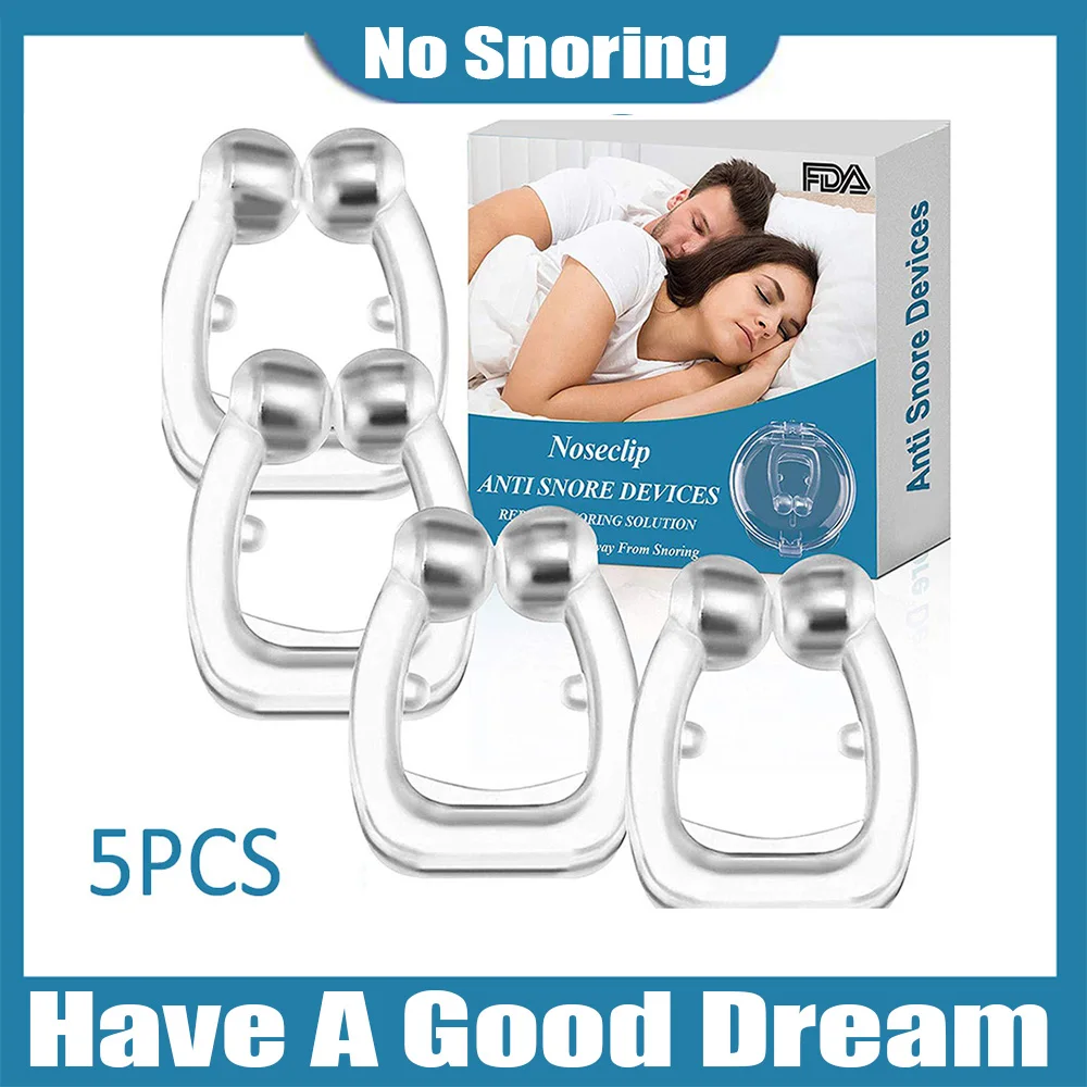 

Anti Snoring Nose Clip blocker Silicone Snore Stopper ring silent snore sleep Aid Night Sleeping Apnea Guard Night