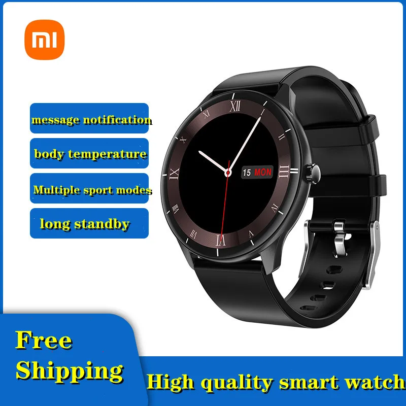 

Xiaomi New Smart watch Men Heart rate pressure Q21 Full touch screen sports Fitness watch Bluetooth for Android iOS smart watch
