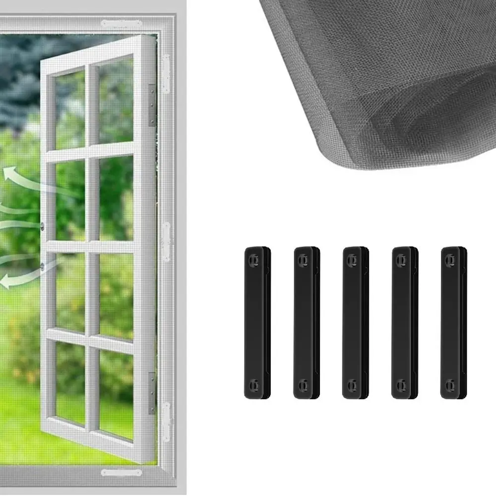 

5pcs Magnetic DIY Mesh Closure Mosquito Screen Window Buckle Window Screen Clip Sliding Door
