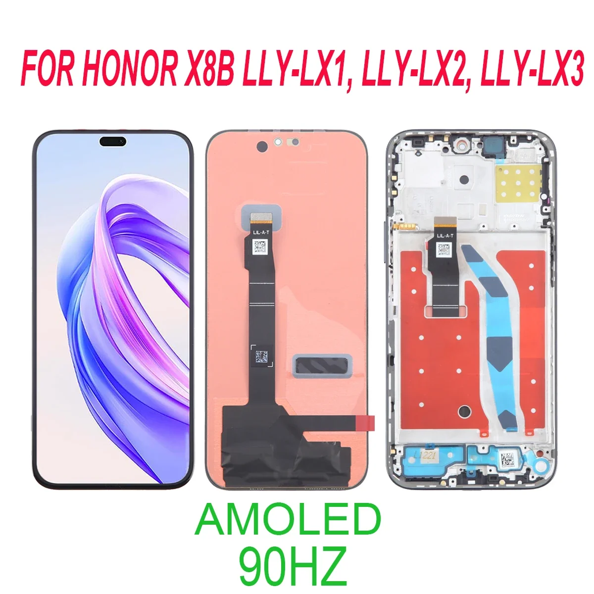AMOLED для Honor X8B LLY-LX1 LLY-LX3 LCD дисплей детали
