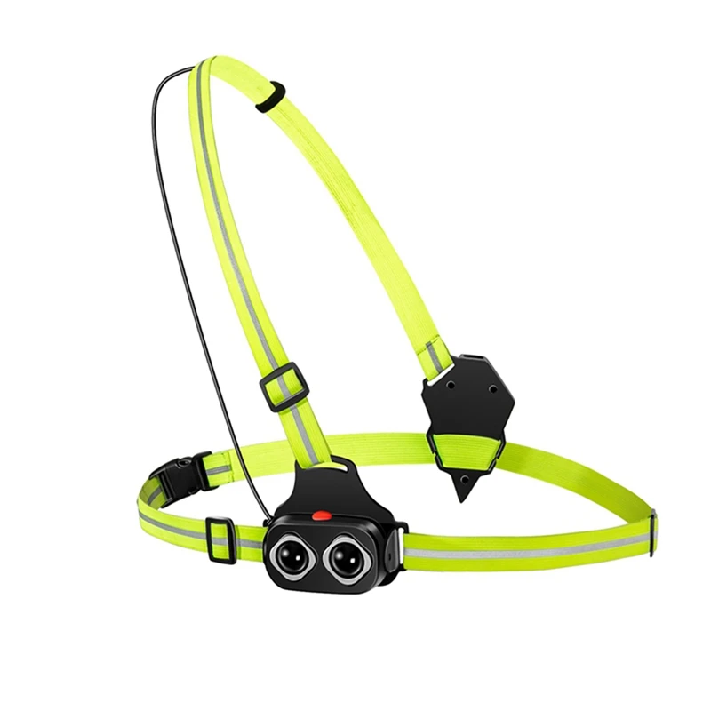 

Retail Outdoor Sport LED Night Running Light USB Rechargeable Chest Lamp Safety Jogging Warning Light Cycling Torch