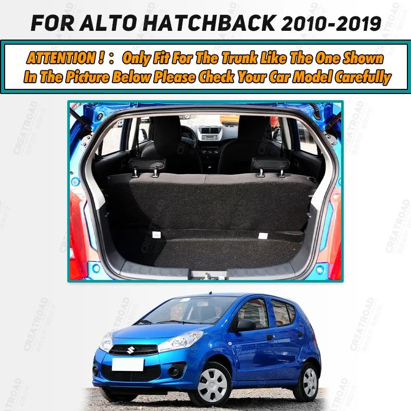 Коврик для багажника автомобиля Suzuki Alto Hatchback 2010-2019 18 17 16 15 14 13 12 11 пользовательские