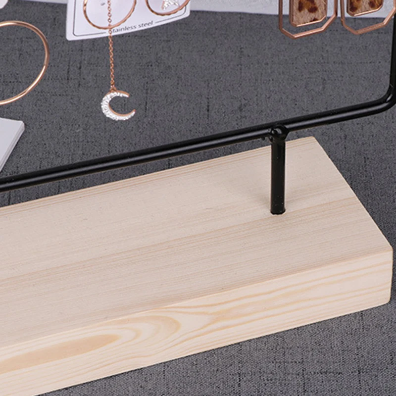 Earring Holder 3-Tier Ear Stud Holder Earring Stand Display Rack Earrings Earrings Necklace Display Holder Hanger Rack стен