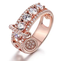 minority design cool wind simple creative zircon real gold disc ring mens and womens fashion personalized hand jewelry