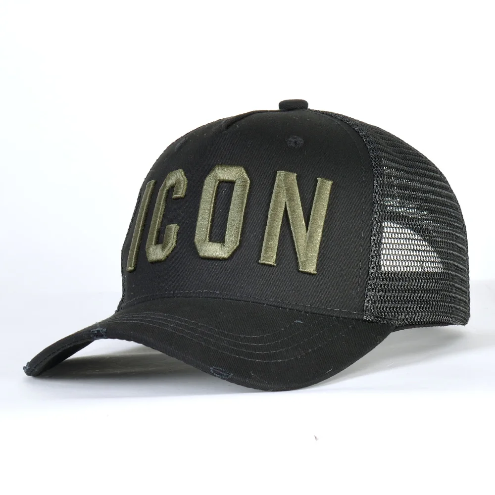 

ICON – casquette de Baseball avec lettres brodées pour hommes et femmes, chapeau décontracté, Hip Hop, vente en gros baseball